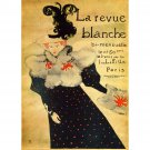La reveu Blanche by Toulouse-Lautrec - 40x50 Inch Rolled Canvas Wall Art Print