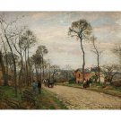 La Route de Louveciennes, 1870 - 40x50 Inch Rolled Canvas Wall Art Print La Route de Louveciennes, 1870 - 40x50 Inch Rolled Canvas Wall Art Print
