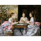 Millais - Hearts are trumps - 40x50 Inch Rolled Canvas Wall Art Print