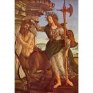 Minerva and the Centaur by Botticelli - 40x50 Inch Rolled Canvas Wall Art Print