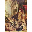 Miracles of St. Ignatius of Loyola by Rubens - 40x50 Inch Rolled Canvas Wall Art Print