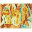 Pablo Picasso - Bathers in a Forest - 40x50 Inch Rolled Canvas Wall Art Print