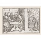 Priests and Levites celebrate Passover (Pesach). 1538 - 40x50 Inch Rolled Canvas Wall Art Print