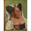 Quinten Massys - An Old Woman (The Ugly Duchess) - 40x50 Inch Rolled Canvas Wall Art Print Quinten Massys - An Old Woman (The Ugly Duchess) - 40x50 Inch Rolled Canvas Wall Art Print