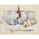 Still Life with Carafe, Bottle, and Fruit, 1906 - 40x50 Inch Rolled Canvas Wall Art Print Still Life with Carafe, Bottle, and Fruit, 1906 - 40x50 Inch Rolled Canvas Wall Art Print