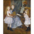 The Daughters of Catulle Mendes, Huguette, Claudine and Helyonne, 1888 - 40x50 Inch Rolled Canvas Wa