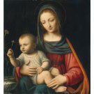 The Madonna of the Carnation, c. 1515 - 40x50 Inch Rolled Canvas Wall Art Print