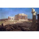 The Parthenon by Frederick Edwin Church - 40x50 Inch Rolled Canvas Wall Art Print