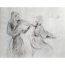 1894 Study for the Sonata of Mozart - 30x40 Inch Rolled Canvas Wall Art Print