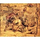 Achilles defeats Hector by Rubens - 30x40 Inch Rolled Canvas Wall Art Print