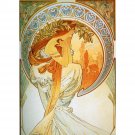 Alphonse Mucha Poetry - 30x40 Inch Rolled Canvas Wall Art Print