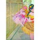 Dancers behind a backdrop by Degas - 30x40 Inch Rolled Canvas Wall Art Print