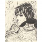 Elizabeth Peyton - Nick - 30x40 Inch Rolled Canvas Wall Art Print