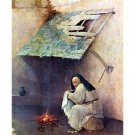 Epiphany-Triptych of St. Peter and Donors detail by Bosch - 30x40 Inch Rolled Canvas Wall Art Print