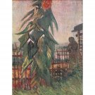 Garden with Sunflower and female figure by Van Gogh - 30x40 Inch Rolled Canvas Wall Art Print Garden with Sunflower and female figure by Van Gogh - 30x40 Inch Rolled Canvas Wall Art Print