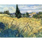 Green wheat field with cypress by Van Gogh - 30x40 Inch Rolled Canvas Wall Art Print Green wheat field with cypress by Van Gogh - 30x40 Inch Rolled Canvas Wall Art Print