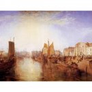 Harbor of Dieppe by Joseph Mallord Turner - 30x40 Inch Rolled Canvas Wall Art Print