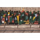 Jacob Lawrence - And the migrants kept coming - 30x40 Inch Rolled Canvas Wall Art Print