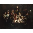 Joseph Wright 'of Derby' - An Experiment on a Bird in the Air Pump - 30x40 Inch Rolled Canvas Wall A Joseph Wright 'of Derby' - An Experiment on a Bird in the Air Pump - 30x40 Inch Rolled Canvas Wall A