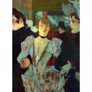 La Goulue entering the Moulin Rouge by Toulouse-Lautrec - 30x40 Inch Rolled Canvas Wall Art Print