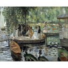 La Grenouillere by Renoir - 30x40 Inch Rolled Canvas Wall Art Print