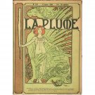 La Plume by Alphonse Mucha - 30x40 Inch Rolled Canvas Wall Art Print