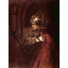 Man with arms (Alexander the Great) by Rembrandt - 30x40 Inch Rolled Canvas Wall Art Print Man with arms (Alexander the Great) by Rembrandt - 30x40 Inch Rolled Canvas Wall Art Print