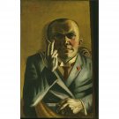 Self-Portrait with a Cigarette - 30x40 Inch Rolled Canvas Wall Art Print Self-Portrait with a Cigarette - 30x40 Inch Rolled Canvas Wall Art Print