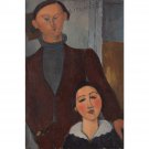 Modigliani - Jacques and Berthe Lipchitz - 30x40 Inch Rolled Canvas Wall Art Print