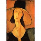Modigliani - Portrait of a woman with hat - 30x40 Inch Rolled Canvas Wall Art Print Modigliani - Portrait of a woman with hat - 30x40 Inch Rolled Canvas Wall Art Print