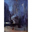 Night in Black and Gold, The falling Rocket by Whistler - 30x40 Inch Rolled Canvas Wall Art Print Night in Black and Gold, The falling Rocket by Whistler - 30x40 Inch Rolled Canvas Wall Art Print