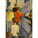 Oskar Schlemmer - Bauhaus Stairway - 30x40 Inch Rolled Canvas Wall Art Print