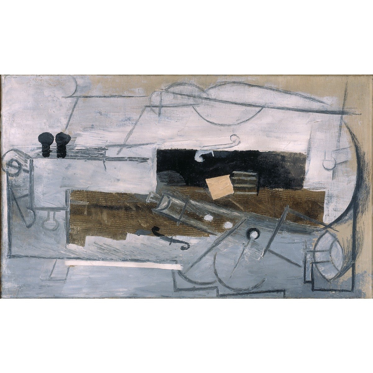 Picasso, Pablo - Clarinet and Violin - 30x40 Inch Rolled Canvas Wall Art Print