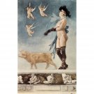 Pornocrates by Felicien Rops - 30x40 Inch Rolled Canvas Wall Art Print
