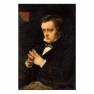 Portrait of Wilkie Collins, 1850 - 30x40 Inch Rolled Canvas Wall Art Print