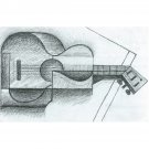 The Guitar by Juan Gris - 30x40 Inch Rolled Canvas Wall Art Print