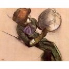The milliner #2 by Degas - 30x40 Inch Rolled Canvas Wall Art Print