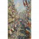 The Rue Montorgueil in Paris - 30x40 Inch Rolled Canvas Wall Art Print