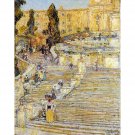 The Spanish Steps, Rome, 1897 - 30x40 Inch Rolled Canvas Wall Art Print