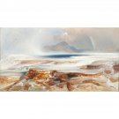 Thomas Moran - Hot Springs of the Yellowstone - 30x40 Inch Rolled Canvas Wall Art Print Thomas Moran - Hot Springs of the Yellowstone - 30x40 Inch Rolled Canvas Wall Art Print