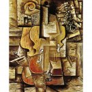 Violin and Grapes [1912] - 30x40 Inch Rolled Canvas Wall Art Print