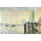 Westminster Bridge in London by Monet - 30x40 Inch Rolled Canvas Wall Art Print