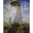 Woman with a parasol - 30x40 Inch Rolled Canvas Wall Art Print Woman with a parasol - 30x40 Inch Rolled Canvas Wall Art Print