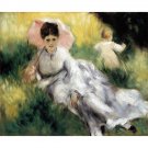 Woman with Parasol by Renoir - 30x40 Inch Rolled Canvas Wall Art Print
