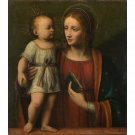 Workshop of Bernardino Luini - The Virgin and Child - 30x40 Inch Rolled Canvas Wall Art Print