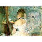 1875 Berthe Morisot Jeune Femme a sa toilette PEINTURE HUILE SUR TOILE - 30x40 Inch Rolled Canvas Wa