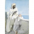 Anders Zorn An Algerian man and boy looking across Bay of Algiers - 30x40 Inch Rolled Canvas Wall Ar Anders Zorn An Algerian man and boy looking across Bay of Algiers - 30x40 Inch Rolled Canvas Wall Ar