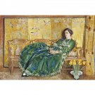 April (The Green Gown), 1920 - 30x40 Inch Rolled Canvas Wall Art Print