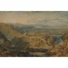 Crook of Lune, Looking towards Hornby Castle, 1816-18 - 30x40 Inch Rolled Canvas Wall Art Print