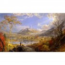 Cropsey - Starrucca Viaduct, Pennsylvania - 30x40 Inch Rolled Canvas Wall Art Print